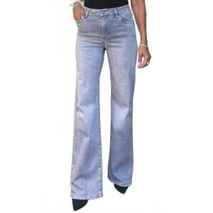 NEW BEVY FLOG orel jeans in gray sky classic denim